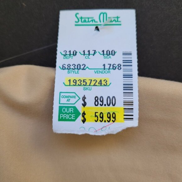 NWT Women's Beige Office Pants 16 Boutique Essentials Trousers Straight - Picture 6 of 12